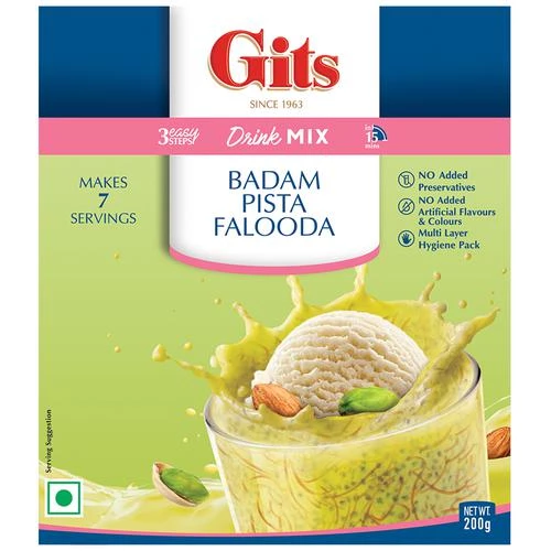 Gits Falooda Ready Mix - Badam & Pista, 200 g-1.webp